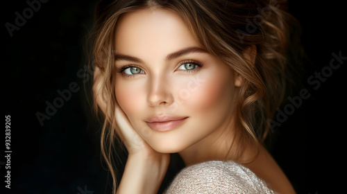 Beautiful woman with perfec...