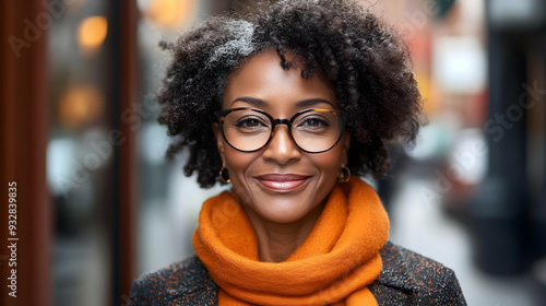 Close up portrait of a smil...