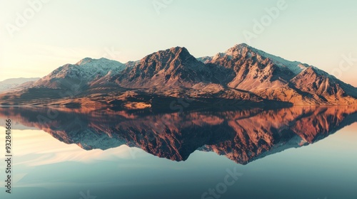 Mountain Reflection on a Still Lake