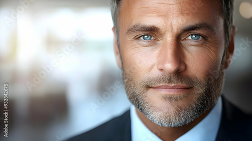 Close-up portrait of a man ...