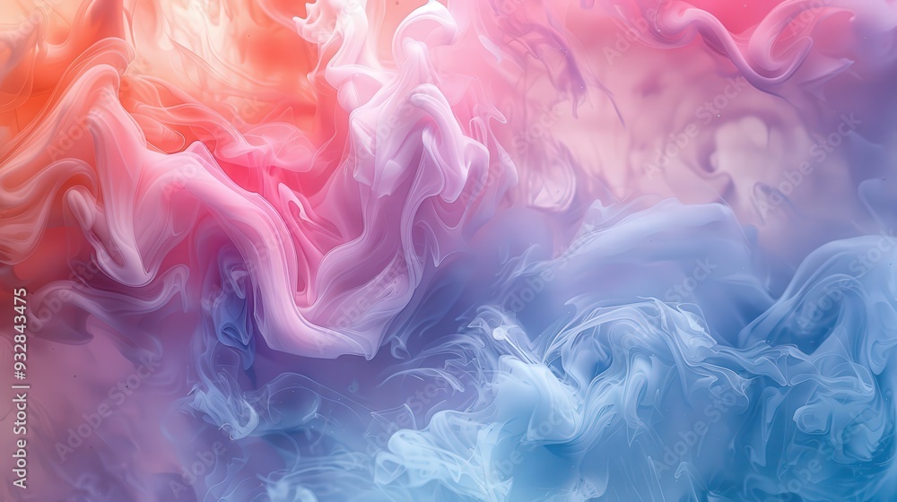 Produce an abstract background using fluid watercolor textures and smooth swirling patterns, aiming for seamless color transitions that evoke a soothing ambiance Produce an abstract background using fluid watercolor textures and smooth swirling patterns, aiming for seamless color transitions that evoke a soothing ambiance