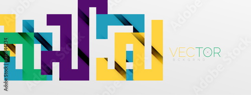 Color bend lines with shadow texture effect. Vector Illustration For Wallpaper, Banner, Background, Card, Book Illustration, landing page