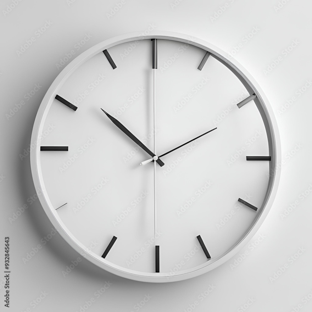 Modern clock isolated. AI generated. Modern clock isolated. AI generated.
