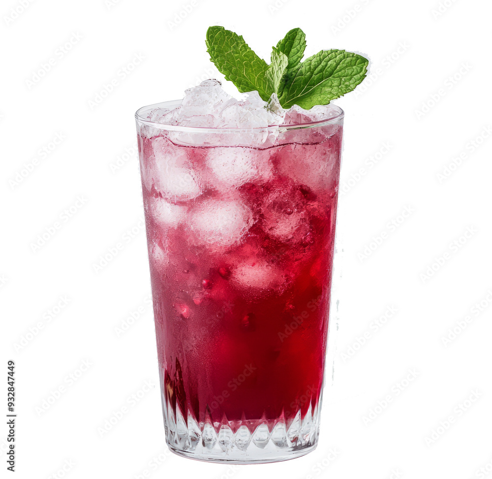 Cape codder cocktail isolated on white background Cape codder cocktail isolated on white background