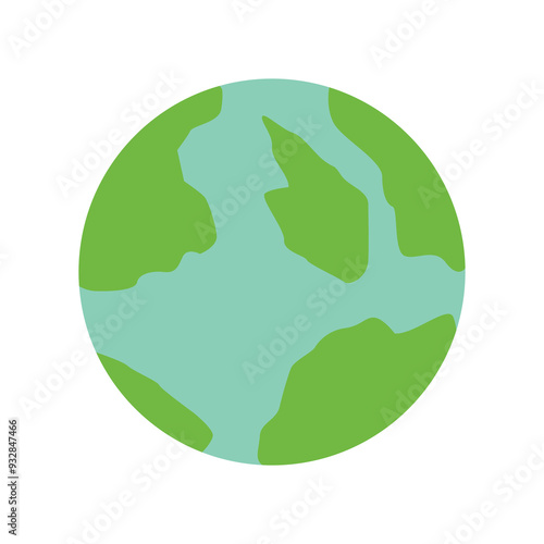 earth cartoon illustration with transparent background