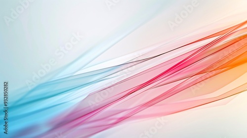 A modern abstract design with intersecting lines and vibrant colors, providing ample copy space in the lower third of the image.