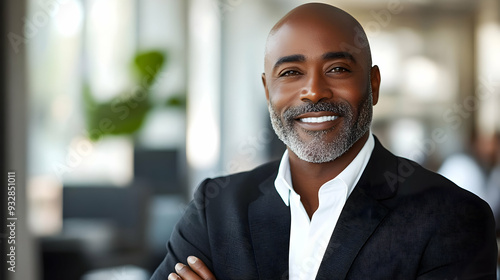 Confident businessman with ...