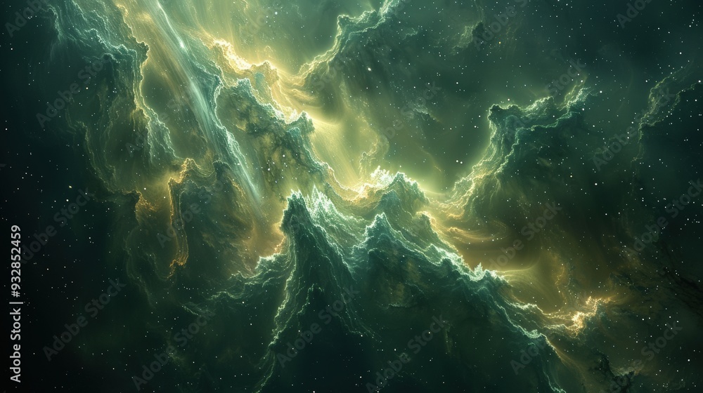 Design an ethereal digital background with nebulous clouds and celestial bodies, accented by soft glows to craft a surreal and imaginative dreamscape Design an ethereal digital background with nebulous clouds and celestial bodies, accented by soft glows to craft a surreal and imaginative dreamscape