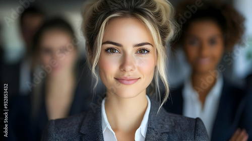 Confident businesswoman wit...