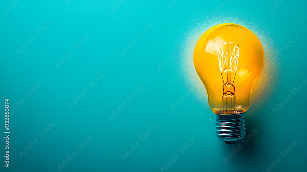A light bulb, creative inspiration theme A light bulb, creative inspiration theme
