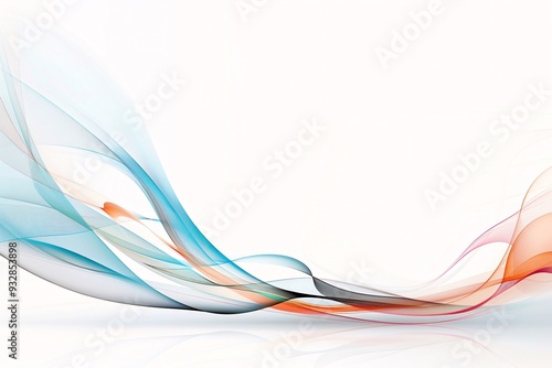 An abstract background with dynamic swirls and bright colors, providing a clear area for copy space at the bottom.
