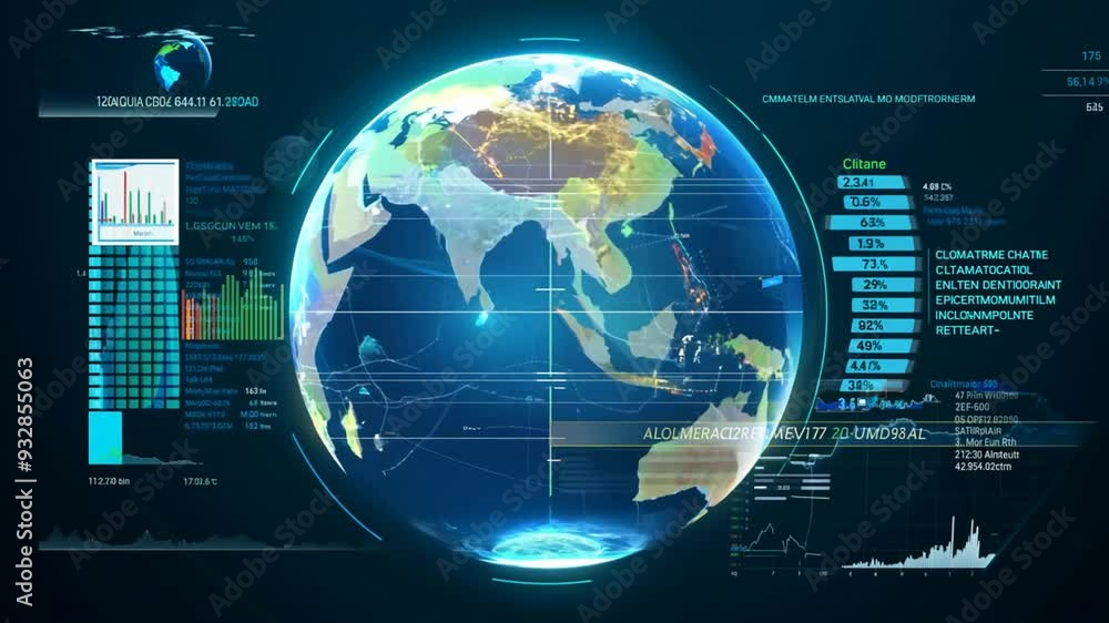 Global climate data analysis with interactive globe view in real-time Global climate data analysis with interactive globe view in real-time