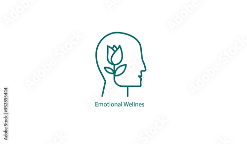 Vector Icon: Emotional Wellness and Mental Health