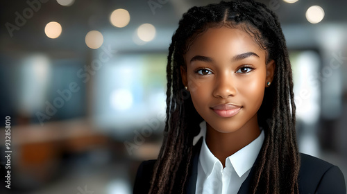 Confident young black woman...