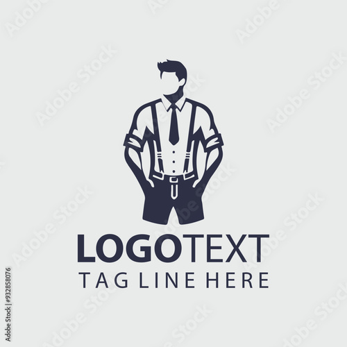 Man Dress Logo Illustrations