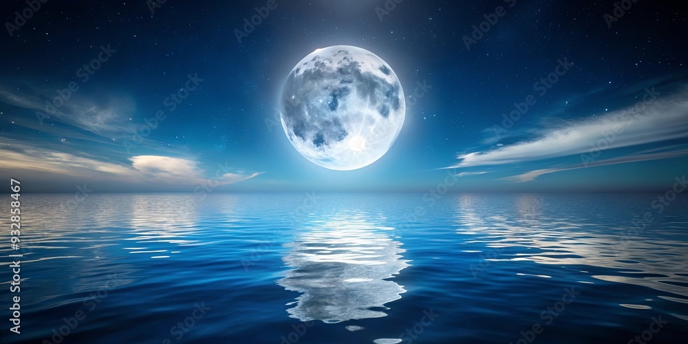 Moon shining brightly over calm water at night , moon, water, reflection, serene, night, tranquil, calm, peaceful, celestial Moon shining brightly over calm water at night , moon, water, reflection, serene, night, tranquil, calm, peaceful, celestial