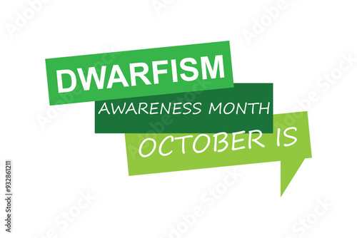 dwarfism awareness month .banner background vector illustration with awareness design