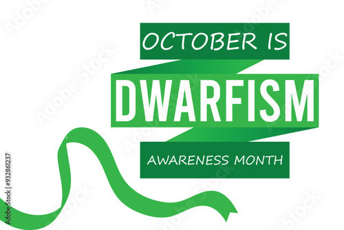 dwarfism awareness month .banner background vector illustration with awareness design