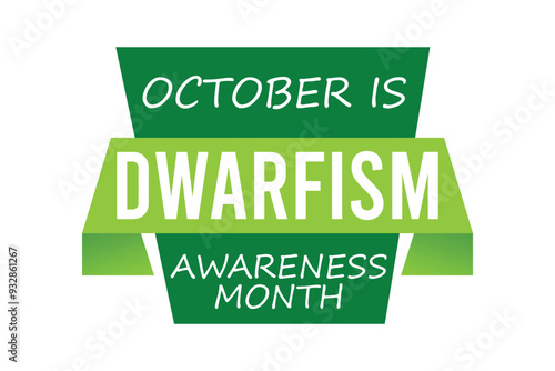 dwarfism awareness month .banner background vector illustration with awareness design