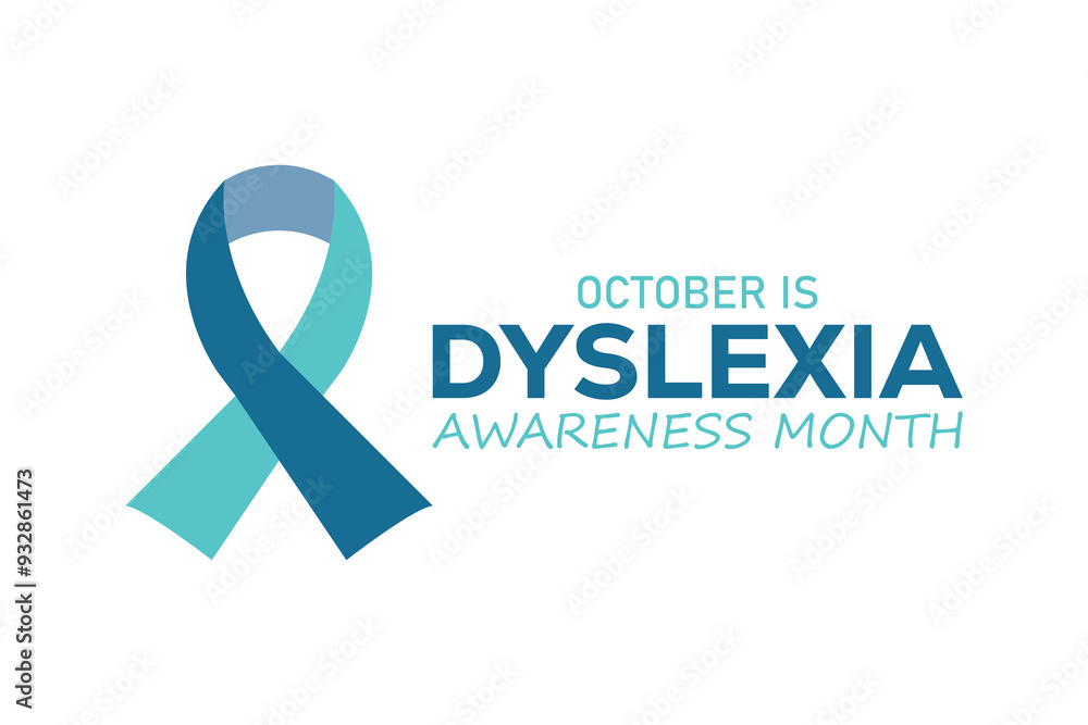 dyslexia awareness month .banner background vector illustration with awareness design. dyslexia awareness month .banner background vector illustration with awareness design.