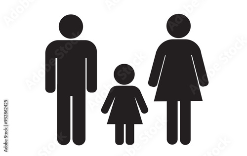 Parking sign and Restroom icon vector
