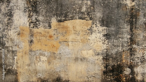 Wallpaper Mural Old cement wall with faint markings from old signs, vintage urban decay, worn surface Torontodigital.ca