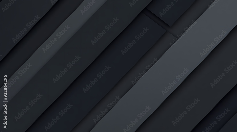 Abstract Diagonal Black and Gray Stripes with Shadows Abstract Diagonal Black and Gray Stripes with Shadows