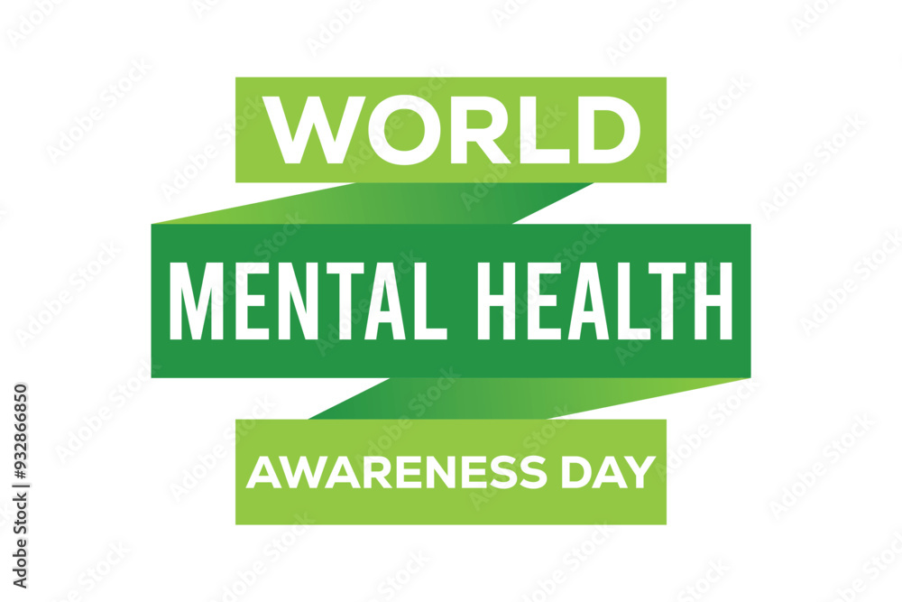 world mental health awareness day. banner background vector illustration with awareness design world mental health awareness day. banner background vector illustration with awareness design