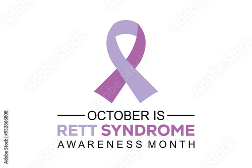 RETT SYNDROME AWARENESS MONTH. banner background vector illustration with awareness design