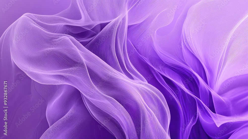 Fototapeta premium Purple abstract background with flowing lines, dynamic and modern, digital design -
