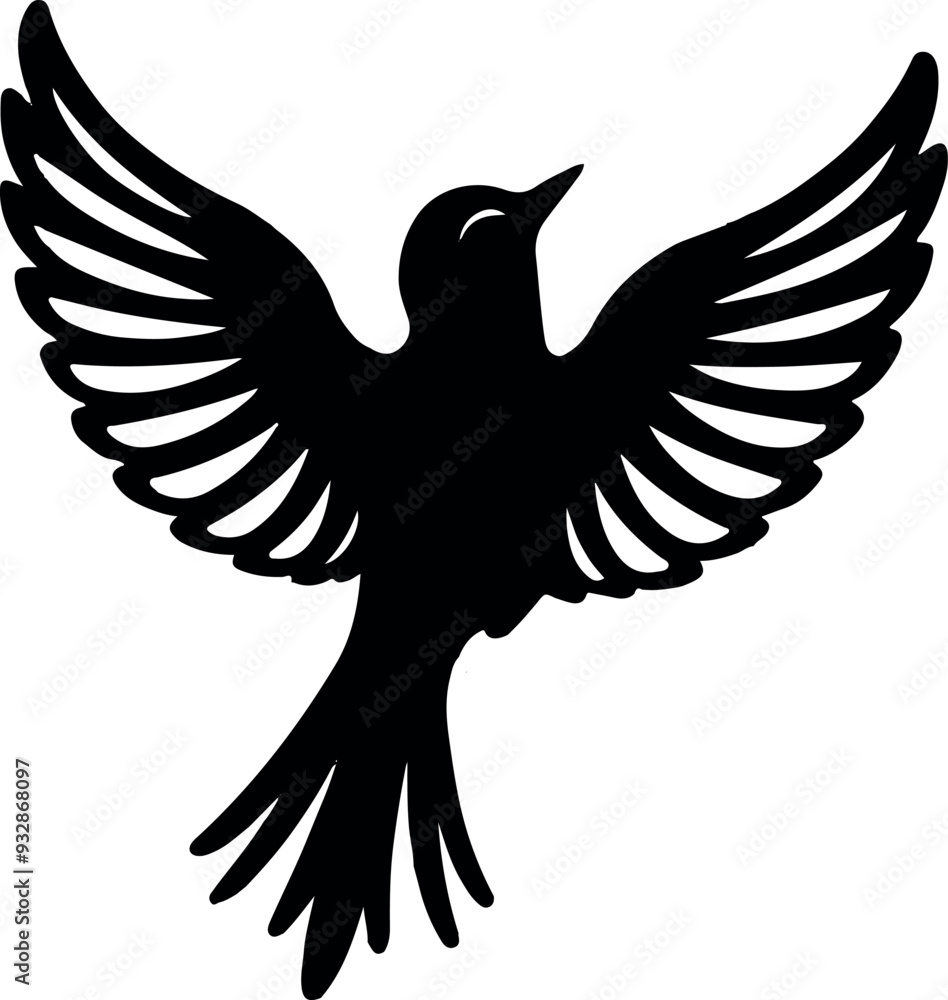 Obraz premium bird vector silhouette