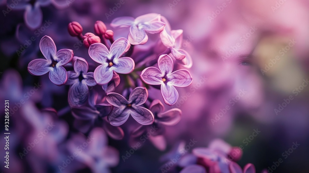 Purple lilac flowers in full bloom, fragrant and lush, spring garden beauty - Purple lilac flowers in full bloom, fragrant and lush, spring garden beauty -