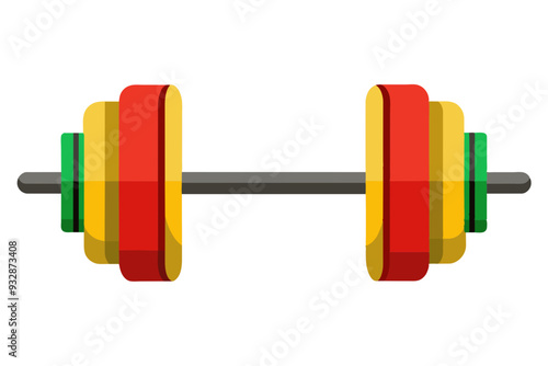 Barbell, gym, equipment, vector, illustration, fitness, workout, strength, training, weightlifting, powerlifting, dumbbell, exercise, crossfit, bodybuilding, resistance, health, graphic, icon, symbol, photo