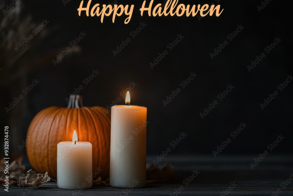 Candlelit Pumpkin Collage: Images of pumpkins lit from within by candles. The text Candlelit Pumpkin Collage: Images of pumpkins lit from within by candles. The text