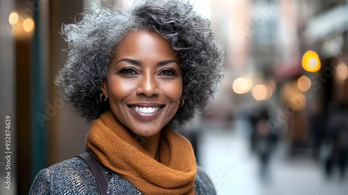 Portrait of a happy woman w...