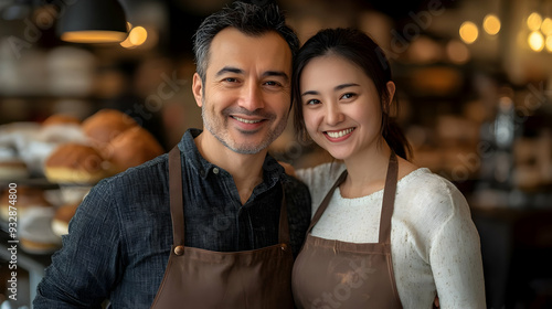 Portrait of a man and woman...
