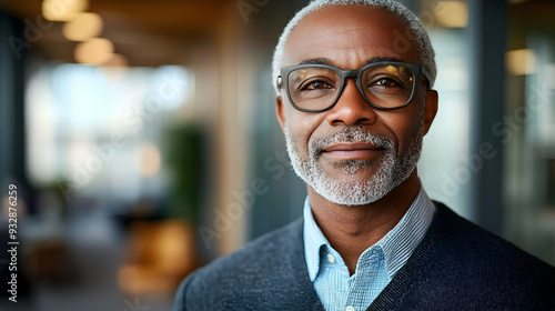 Portrait of a serious middl...