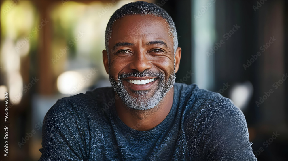Portrait of a smiling man with a beard. Portrait of a smiling man with a beard.