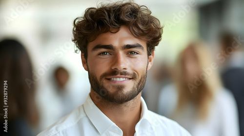 Portrait of a smiling man w...