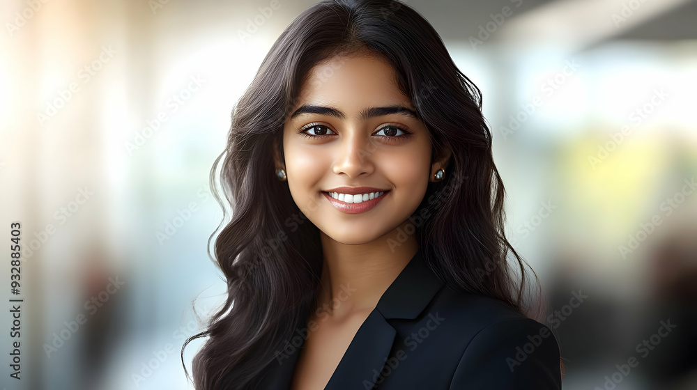 Fototapeta premium Portrait of a young businesswoman smiling confidently.