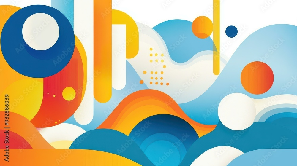 Explore a vibrant modern vector graphic, featuring abstract designs and playful textures in a cartooninspired style. Explore a vibrant modern vector graphic, featuring abstract designs and playful textures in a cartooninspired style.