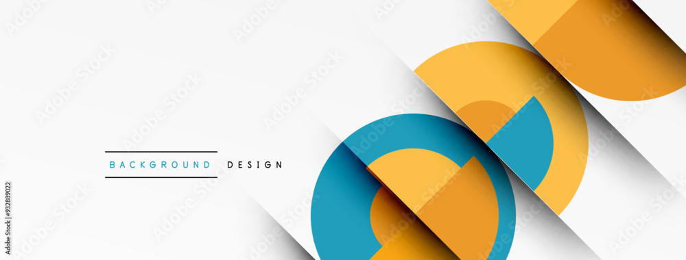 Modern geometrical abstract background - circles. Business or technology presentation design Modern geometrical abstract background - circles. Business or technology presentation design