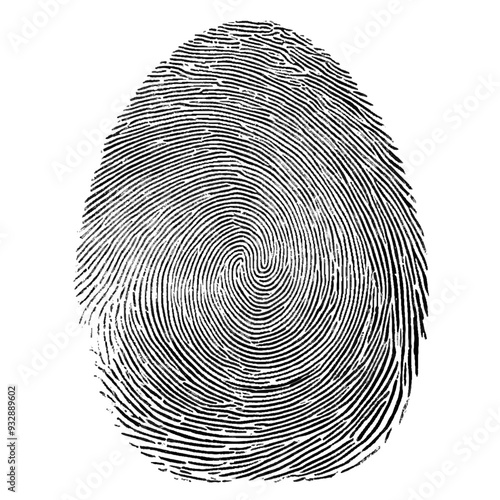 Vector black flat white and black fingerprints background.