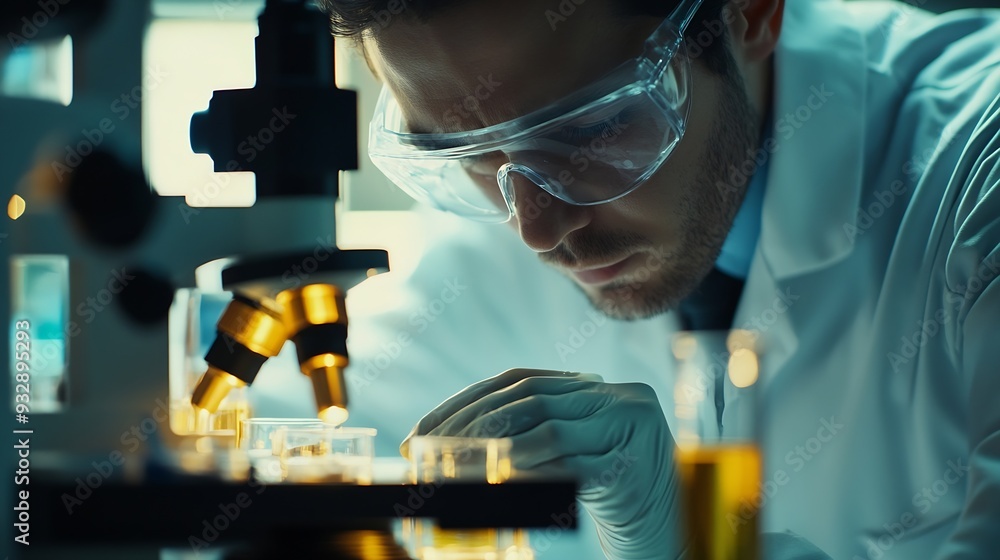 Scientist team meeting and writing analysis results in the laboratory study and analyze scientific sample : Generative AI Scientist team meeting and writing analysis results in the laboratory study and analyze scientific sample : Generative AI
