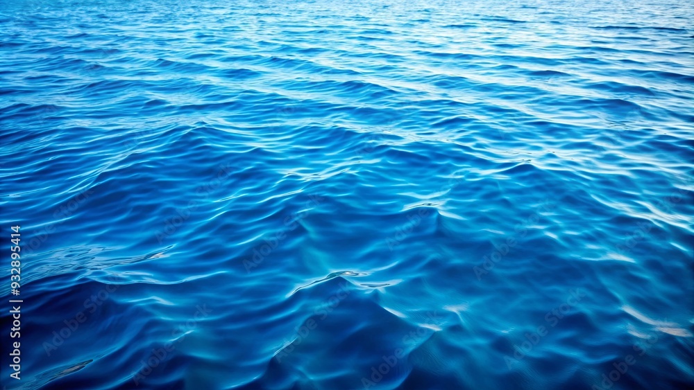 Fototapeta premium Flat blue water texture perfect for backgrounds, blue, flat, water, texture, background, ocean, sea, ripple, calm, serene, peaceful