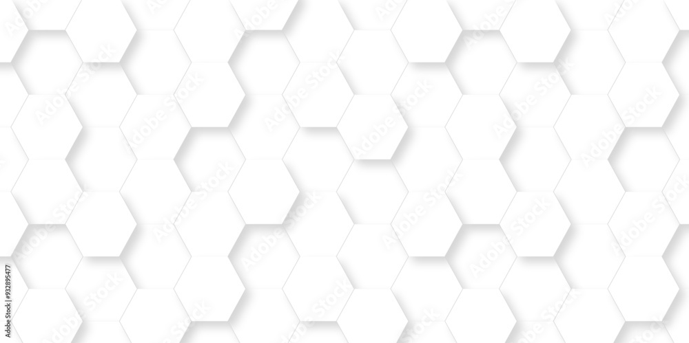 Abstract White Hexagonal Background. Luxury White Pattern. Vector Illustration. 3D Futuristic abstract honeycomb mosaic white background. geometric mesh cell texture. modern futuristic wallpaper. Abstract White Hexagonal Background. Luxury White Pattern. Vector Illustration. 3D Futuristic abstract honeycomb mosaic white background. geometric mesh cell texture. modern futuristic wallpaper.
