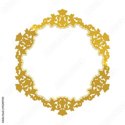 circular frame decorative orn...