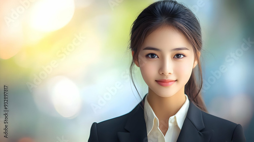 Young woman in a business s...