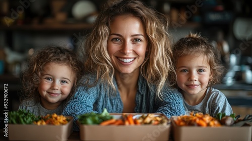mother of three little children preparing lunchboxes during breakfast in kitchen at home-standard-scale-_x.jpeg