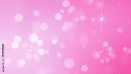 Soft pink background with sparkling bokeh lights during a cheerful celebration